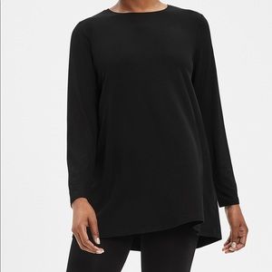 Eileen Fisher FINE JERSEY CREW NECK TOP